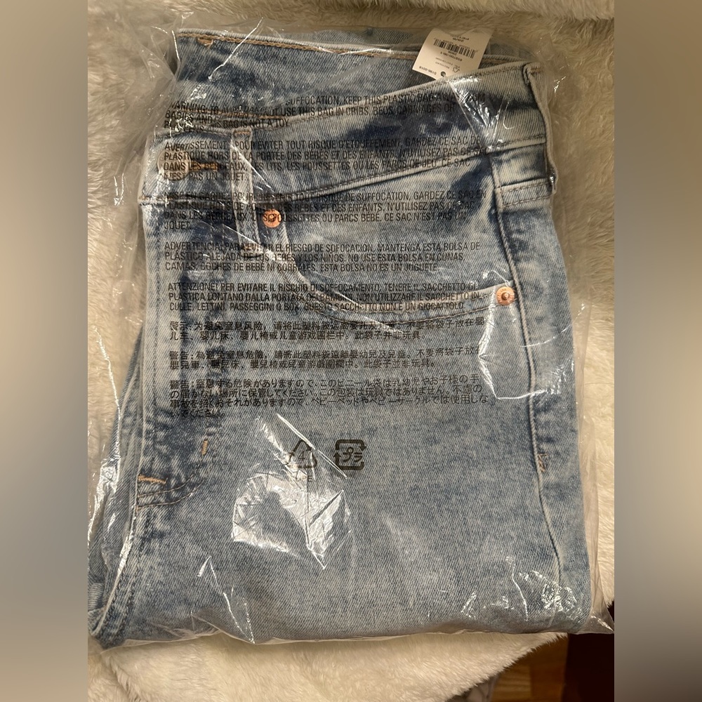GAP Slim High Rise Straight Leg Jean Petite - Picture 7 of 8